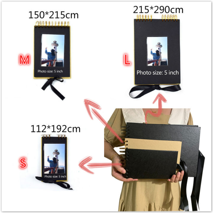 BataBata%2060/80%20Pages%20Photo%20Albums%20Scrapbook%20Paper%20DIY%20Craft%20Album%20Scrapbooking%20Picture%20Album%20for%20Wedding%20Anniversary%20Gifts%20Memory%20Books%20-%20Image%203