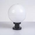 Plastic Globe Pillar light IP65. 