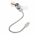 USB Gadget Mini Flexible LED Light USB Fan Time Clock Desktop Clock Cool Gadget Time Display. 