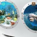 Bathroom Wall Stickers 3 Pcs Ocean Animal Wall Stickers Waterproof Anti-slip Self-adhesive Decals for Bedroom Bathroom Buyer's Choice Kids Tub Decals. 