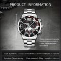 Men's Watch Quartz Watches Non-Mechanical Sports Boys Metal Steel Band Watches Calendar Display Luminous Hand Watches, Ideal choice for Gifts. 