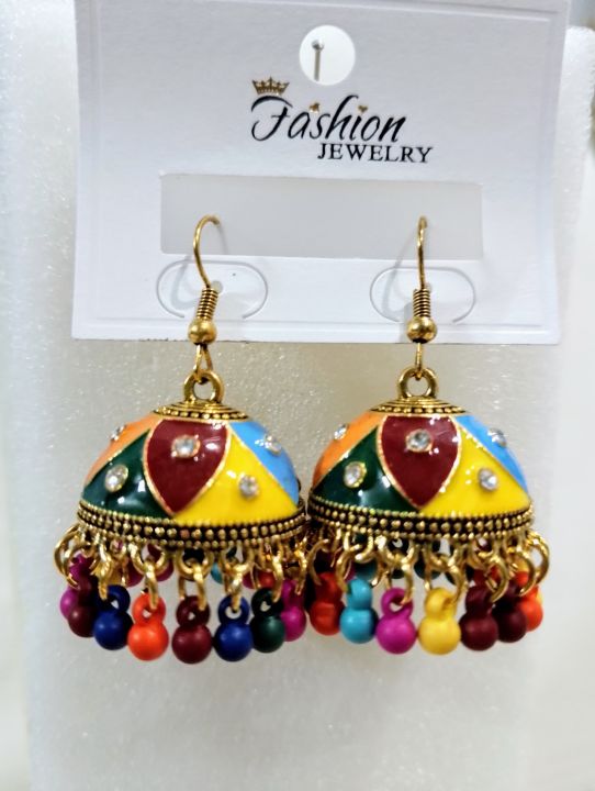 Jhumka Earrings for Girls & Women – Traditional Elegant Pearl Drop Style