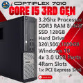 Core i5 3th Gen + 4GB\8GB\12GB RAM+128gb M.2+320GB\500GB\1000GB HDD Windows 10 Ready to Use Dell 7010 Desktop. 