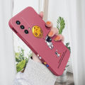 AMORVOR for OPPO F19 A95 A74 4G Back Cover Cartoon Astronautn Side design Soft Case Liquid Silicone Phone Cases. 