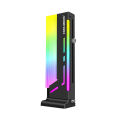 Coolmoon 5V 3Pin ARGB VGA Bracket Vertical GPU Support 12pcs LED RGB Graphics PC Stand GPU Holder - Black. 