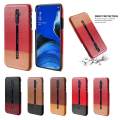 lthmy for Oppo Reno2 Z Back Case Ultra Slim Fit Contrast Color Hard PC Leather Cover. 