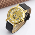 Men Luxury Steel Band Casual Skeleton Watch For Men. 