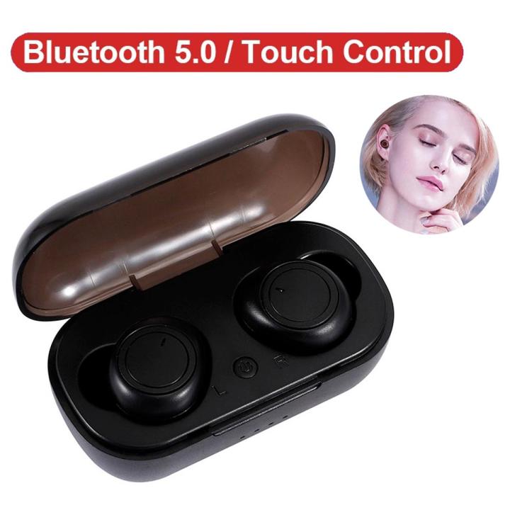 [In stock] M2 TWS Touch Control Headset Bluetooth V5.0 + EDR Wireless Earbuds Noise Reduction Earphone Stereo HiFi Sound Music Headphone Handsfree Earphones with Mic with Charging Box