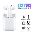 i7S Double Wireless Bluetooth Hand Free with Power Bank Pod Stereo Earphones White bluetooth ear phone for all cell phones use. 