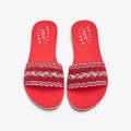 Liza Women's Embroidered Chappals For Women - RED CHAPPAL For Women - New Summers Arrival March 2025 - Shoes For Women. 