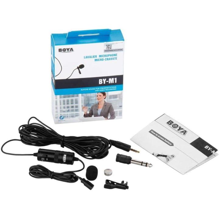 Boya Mic, B-M1, Collar Mic, Mobile Gaming Mic, Mic for Singing, Online Classes, Videography, Vlogging, Laptop Mic, Mic for PC | Elegant Home