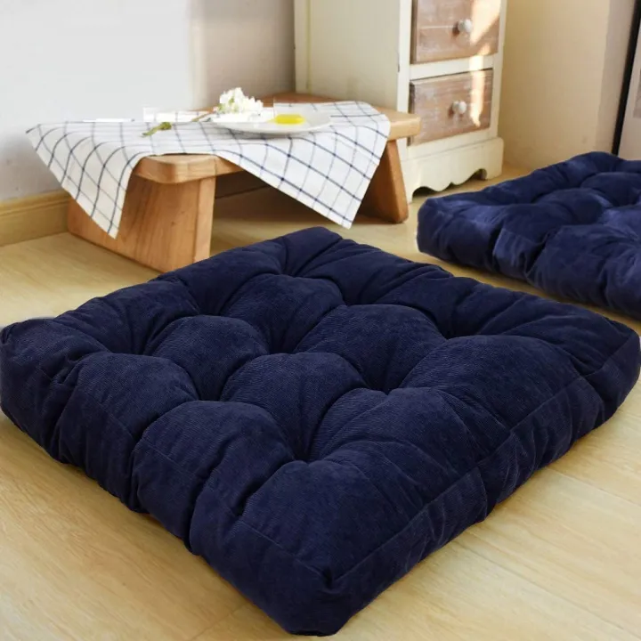 Floor%20Cushion%20,%20Ball%20Fiber%20Filled%20Cushions%20,%20square%20shaped%20%201%20Pair%20=%202%20pcs%20-%20Image%203