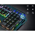 G500 Wired USB RGB Mechanical Gaming Keyboard with Colorful LED Lighting, Removable blue Hot Swappable Switches, Breathing LED Backlighting, 100% Metal Build, 104 custom keys for PC Gaming, Typing, Mobile PUBG, Laptop,. 