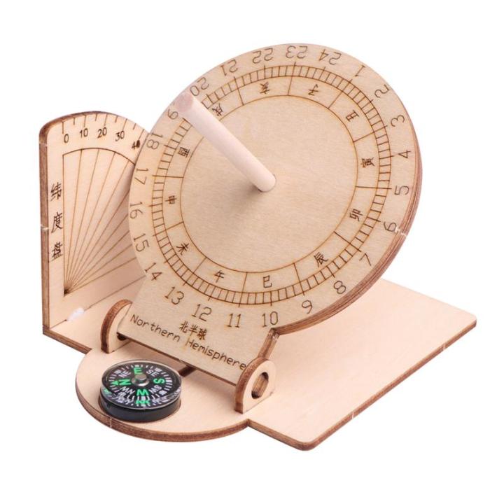 Wooden Sundial Clo Equatorial Craft Scientif Clo Sundial Wooden hing o ...