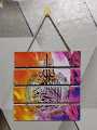 Beautiful color four step ayatul kurs | Islamic Wall Art | Ayatul Kursi Calligraphy | wooden wall hanging for home decoration.. 