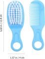 mini momo Newborn Hair Brush Hair Brush and Comb Set, Newborn Massage Hair Brush Comb Kit for Boy or Girl, 1 Set. 