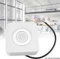 12V Wired Doorbell -Ring- DING DONG Ringer Access Control Wired Doorbell External ABS plastic (Ideal for Home Office Access Control System),. 