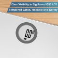 Vitafit Digital Bathroom Scales Weighing Scales with Step-On Technology, LCD Display(Stone/kgs/lbs),Tempered Glass Silver. 