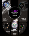 Zero® Vision Smartwatch | Ultra Big Screen of 1.43" AMOLED Display, Bluetooth Calling, Advanced Health Sensors | FREE Silica Gel Strap, Waterproof IP67 | High Quality, Best Smartwatch for Men and Women, IOS & Android users. 