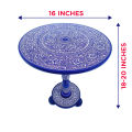 Hand Painted Naqshi Art Round Coffee Table 16" and 18" | Wooden Coffee Table for Home Decor | Portable Naqashi Hand Work Coffee Table for Room Decor. 