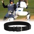 Baseball Belt Softball Belt Adjustable Unisex Waist Band Fine Workmanship Black. 