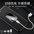 Cross-border supply Mobile Phone Holder Cigarette Lighter Creative usb Fastened Ring Charging Lighter Electric arc lighter. 