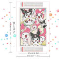 Sanrio 5D DIY Diamond Painting Kits Kuromi My Melody Full Round Diamond Mosaic Cartoon Cinnamoroll Home Decor. 