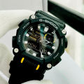 Casio G Shock Resin Black Analog/Digital Black Multi-Function Dial World Time Black Resin Band Watch-GA-900-1ADR. 