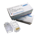 100 Pcs RJ45 Gold-plated AMP RJ45 CAT6 CAT5E Modular Plugs Network Connector 8P8C. 