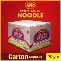 Abc Noodles - Indonesian Noodles  - Instant Noodles - Hot And Spicy Noodles - Instant Fried Noodles - Flavour Noodles  - Fiery Noodles -  Abc Noodles 40 Selera Pedas -    Flavour Noodles In One Pack -  Instant Spicy Noodles Carton Pack (Pack of 40). 