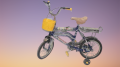 Kids Bicycle  With Front Basket & Supporting Tire 3-10 Years Old Baby. 