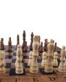 3 In 1 Folding Wooden Chess Board Game Set Checkers Backgammon 19 x 19 Inches Portable and Foldable Chess Board Set Chess Game Foldable for Children Adults Party Travel  - Large. 