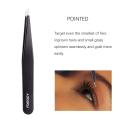 High Quality Tweezers Set 5-Piece Includes Curved Scissors, Best Precision Tweezer for Eyebrows, Splinter & Ingrown Hair Removal. 