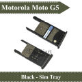 Motorola Moto G5 SIM Tray Sim Jacket Sim Slot Sim Door For Motorola Moto G5 - Black. 