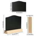 12Pack Kitchen Notes Chalk Boards Small Blackboard Message Tabletop Board with Stands 10X7.2cm. 