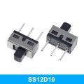 10PCS SS12D10 SS12D06 Toggle Switch 3Pins Straight Feet Handle High 5mm Spacing Of 4.7mm 3A 250V SS12D10 Power Switches. 