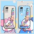 Cartoon Liquid silicone shell Phone Case For Redmi Note12 Pro 4G/Note11 Pro+   Solid color protective case Anti-fall. 