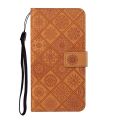 Huawei P40 lite E / Y7p Ethnic Style Embossed Pattern Horizontal Flip Leather Case with Holder & Card Slots & Wallet & Lanyard. 
