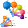 Kitchen Cooking and Baking Measurement Measuring Cups And Spoons for Wet & Dry Ingredient ( Set Of 10 pcs). 