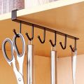 6 Hooks Metal Hanger For Kitchen. 