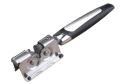 Manual Knife Sharpener – Handheld Kitchen Knife Grinder with Rotating Steel Wheel Sharpening Discs for Quick and Easy Blade Sharpening. 