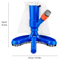 Pool Vacuum for Above Ground Pool with Brushes and Bag(US Standard). 