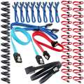 SATA Cable III 6.0 Gbps (2 Branded Cables Pack) for Hard Disk, CD Driver, DVR, etc.. 