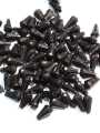 Black Drop Faceted Acrylic Beads - Pack of 40gms - Ideal for DIY Jewelry Making, Jewelry, and Dress Accessories.. 