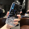 For Samsung Galaxy A7 2018 Cover Fashion Shiny Glitter Starry Space Girls Slim Phone Case Clear Soft TPU Silicone Bumper Shockproof Protective Back Cover. 