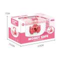 Finger Scanner Money Safe Cute Pink Coin, Money, Note, Box ATM Saving Cash Toy Saving Machine Simulation. 