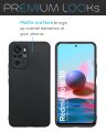 Xiaomi Redmi Note 10 4G, Note 10S Soft Silicon Matte Black Back Cover Case, Shockproof, Durable Protection for Your Phone. 