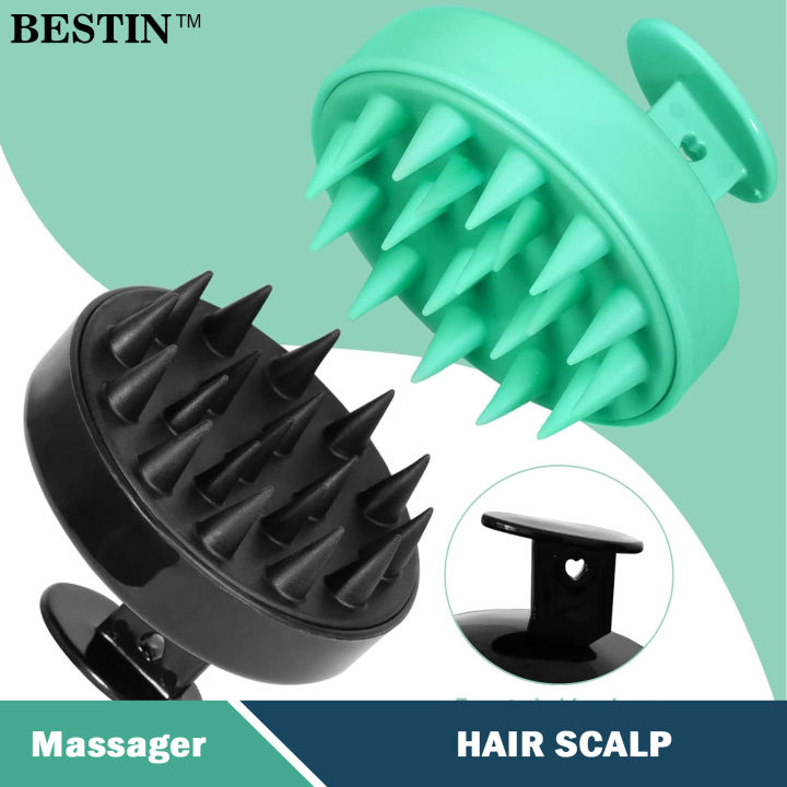 None Slip Hair Scalp Massager, Soft Silicone Hair Massager Shampoo Brush With Grip, Hair Scrubber, Hair Washing Brush,Scalp Exfoliator For Dandruff Removal And Control Hair Brush Comb, Head Scrubber, calp Scrubber Hair Care Tools
