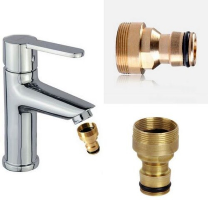 23mm%20Quick%20Coupling%20Pure%20Brass%20Kitchen%20Bathroom%20Faucet%20Fitting%20Garden%20Hose%20Water%20Connection%20Adapter%20-%20Image%202