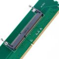 1.5V DDR3 204 Pin Laptop SO-DIMM to Desktop DIMM Slot Memory Adapter. 
